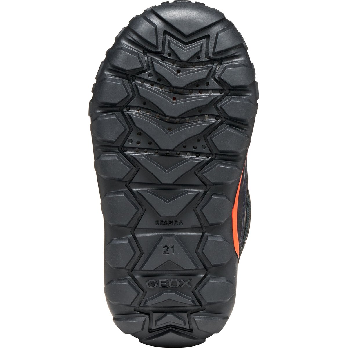 Bottes Mi-Mollet  B TREKKYUP  B ABX bleu marine/orange, GEOX