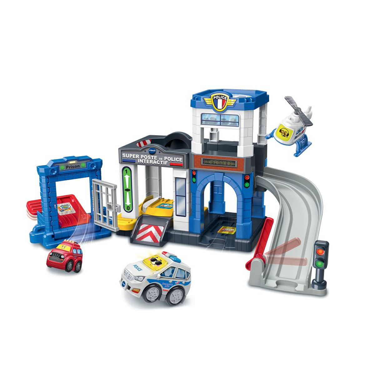 Tut tut bolides serie pro - super poste de police interactif couleur unique, VTECH