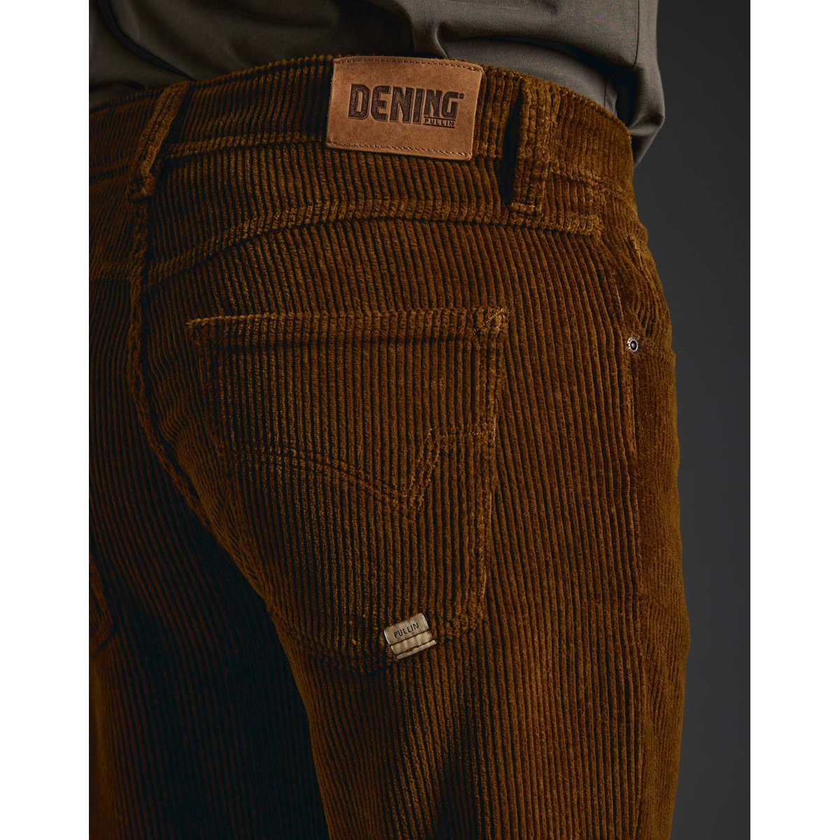 PANTALON REGULAR VELOURS CAPO marron, PULLIN