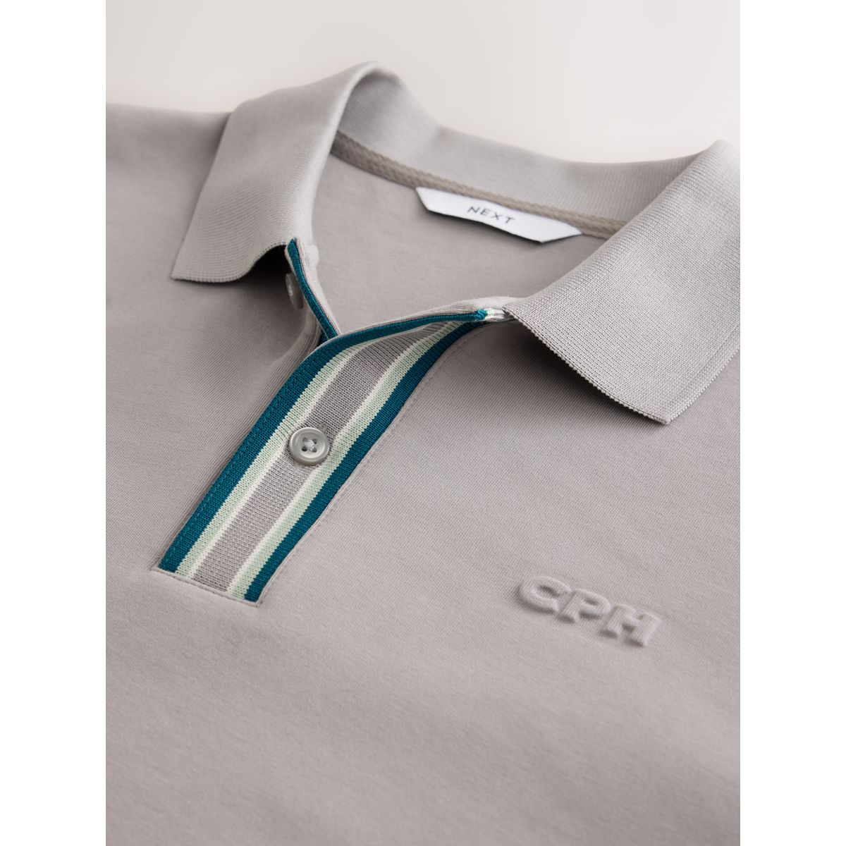 Polo motionflex à bords contrastants gris, NEXT