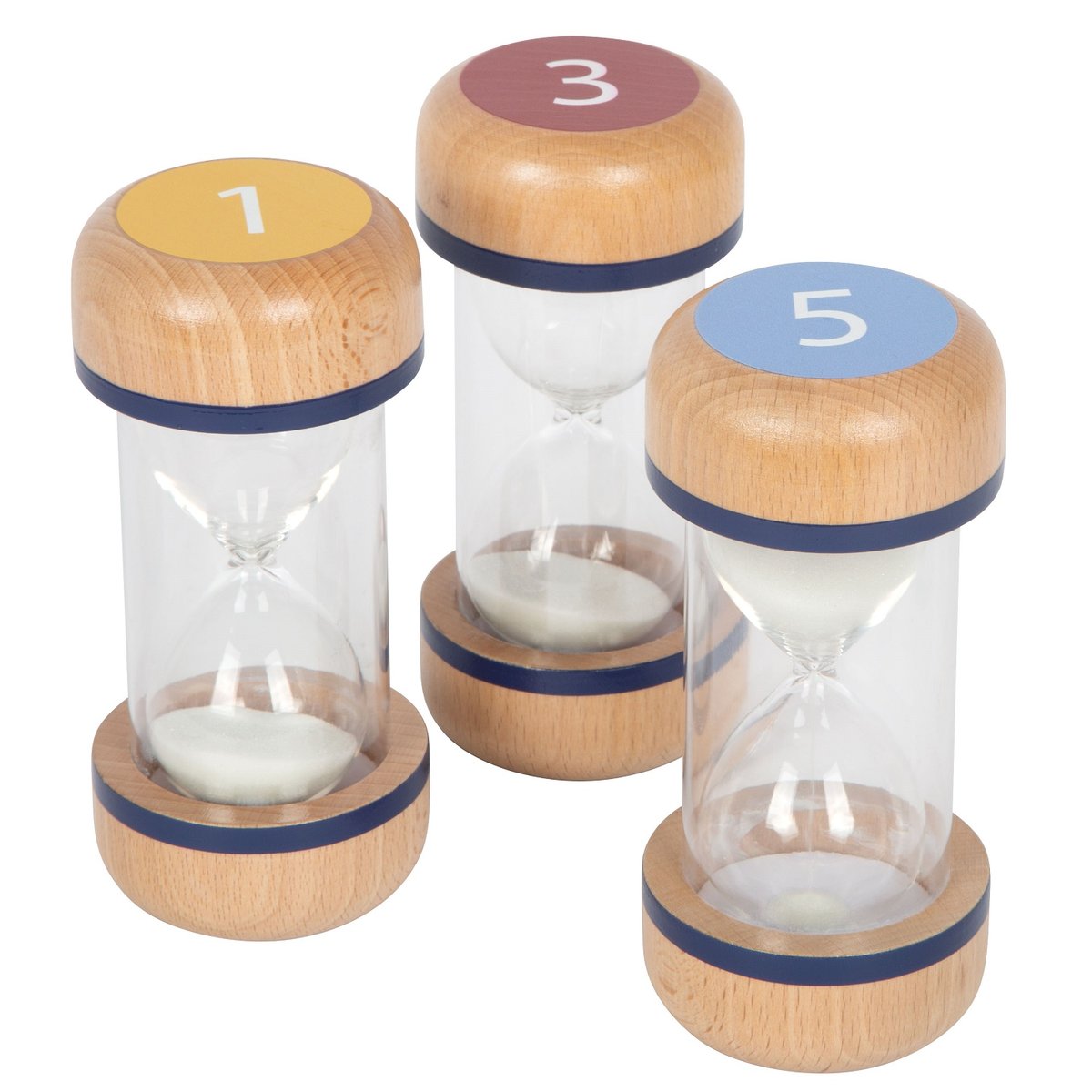Set de 3 sabliers XL beige, SMALL FOOT COMPANY