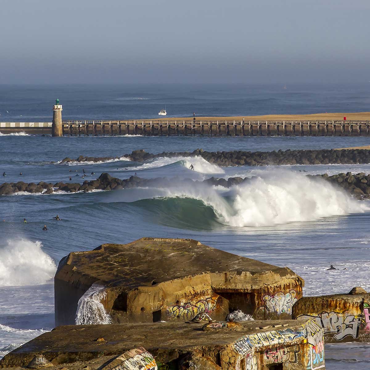Tableau blockhaus et estacade de capbreton tableau alu dibond, HEXOA