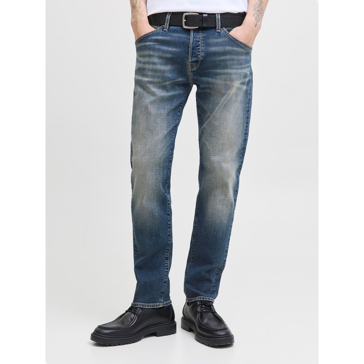 Jean Coupe Tapered blue denim, JACK & JONES