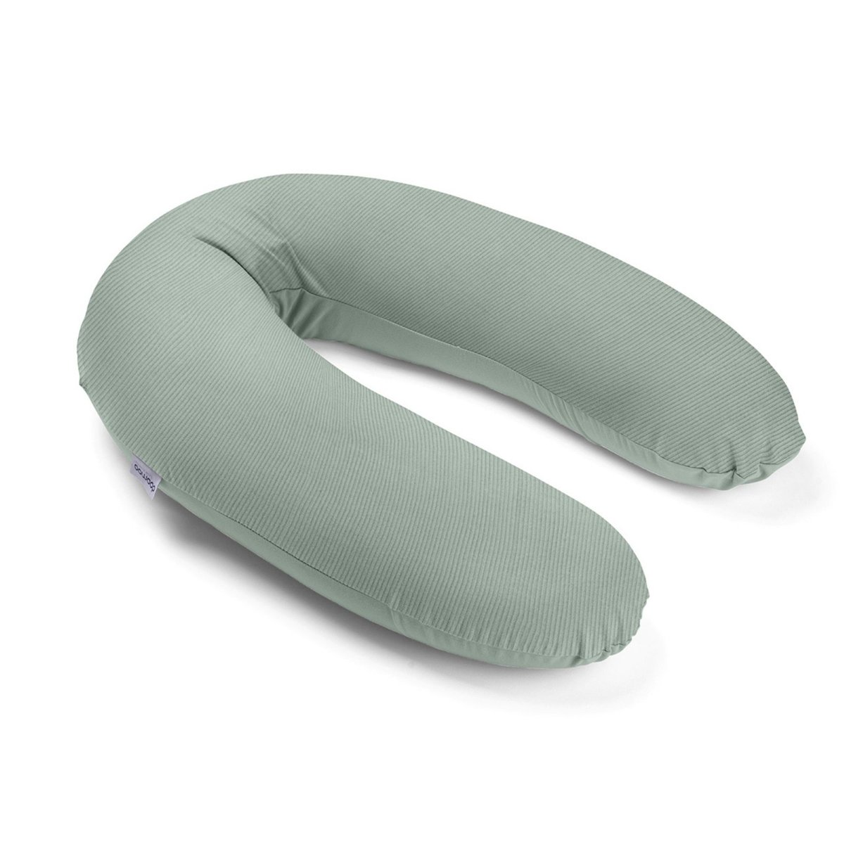 Coussin de grossesse et d'allaitement Buddy vert velours, BABYMOOV