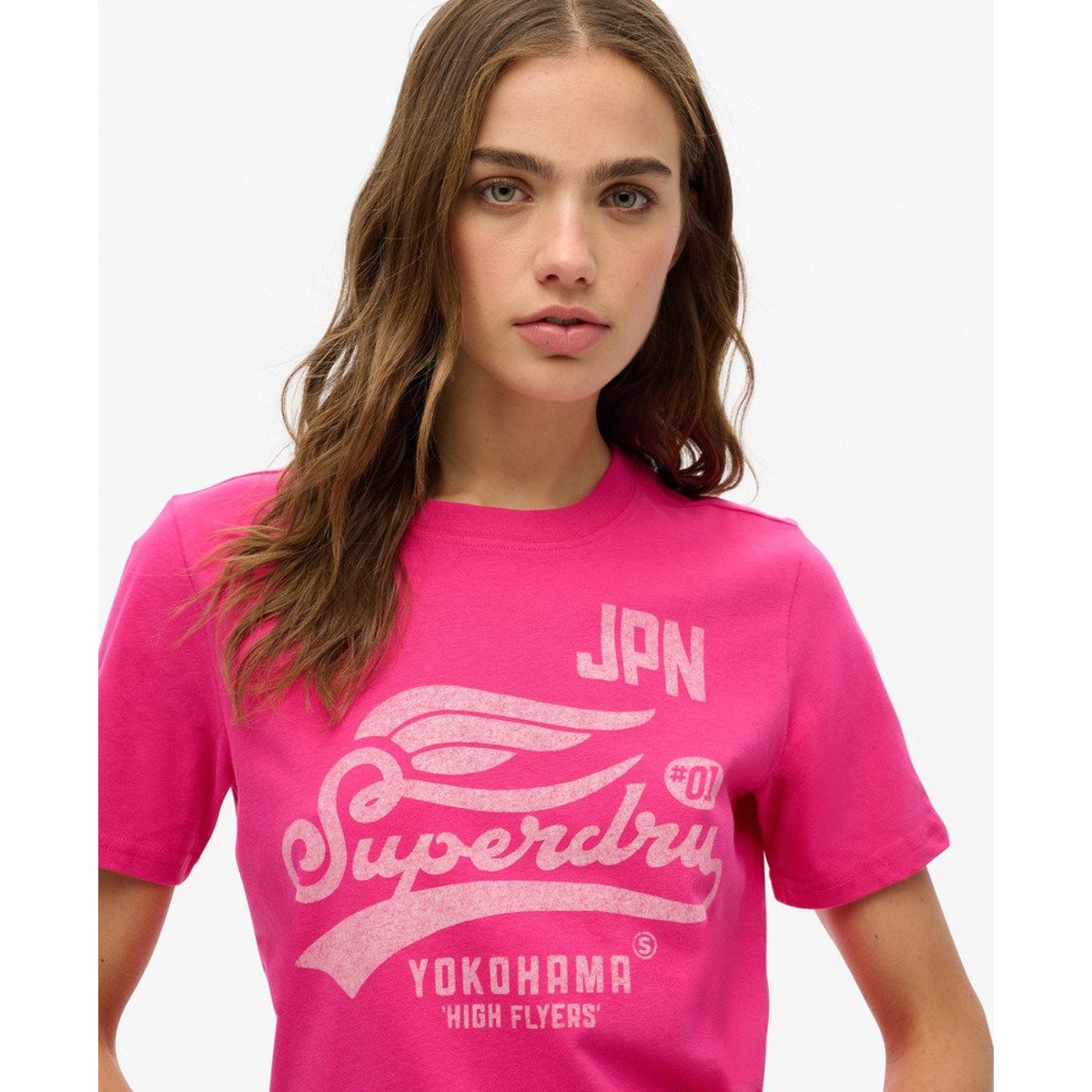 T-shirt High Flyers rose vif, SUPERDRY