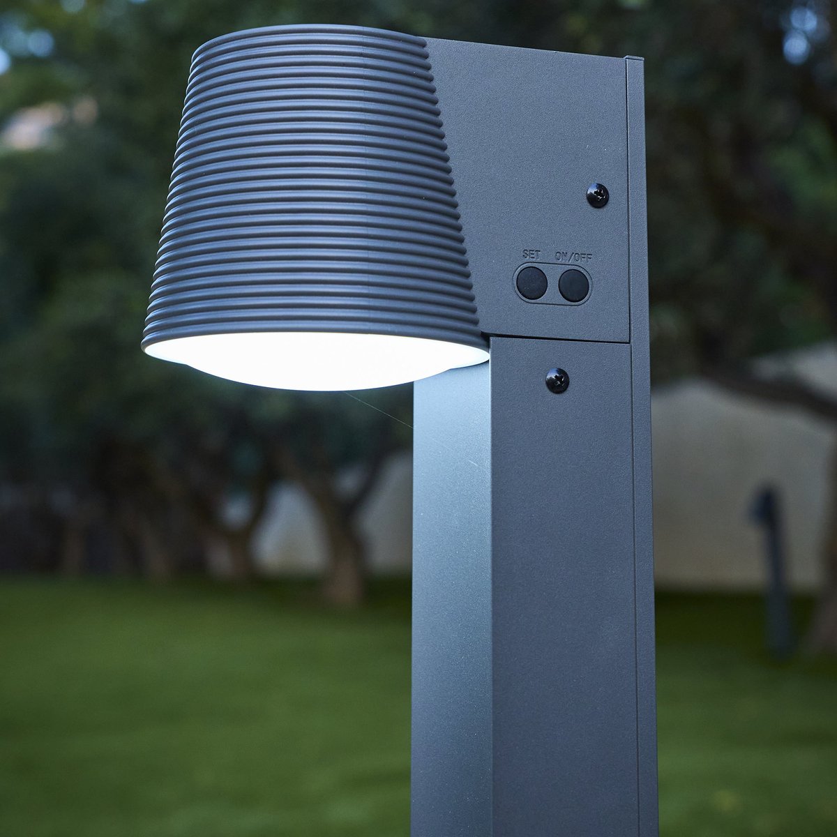 Potelet solaire SOLINE TALL noir, LUMISKY