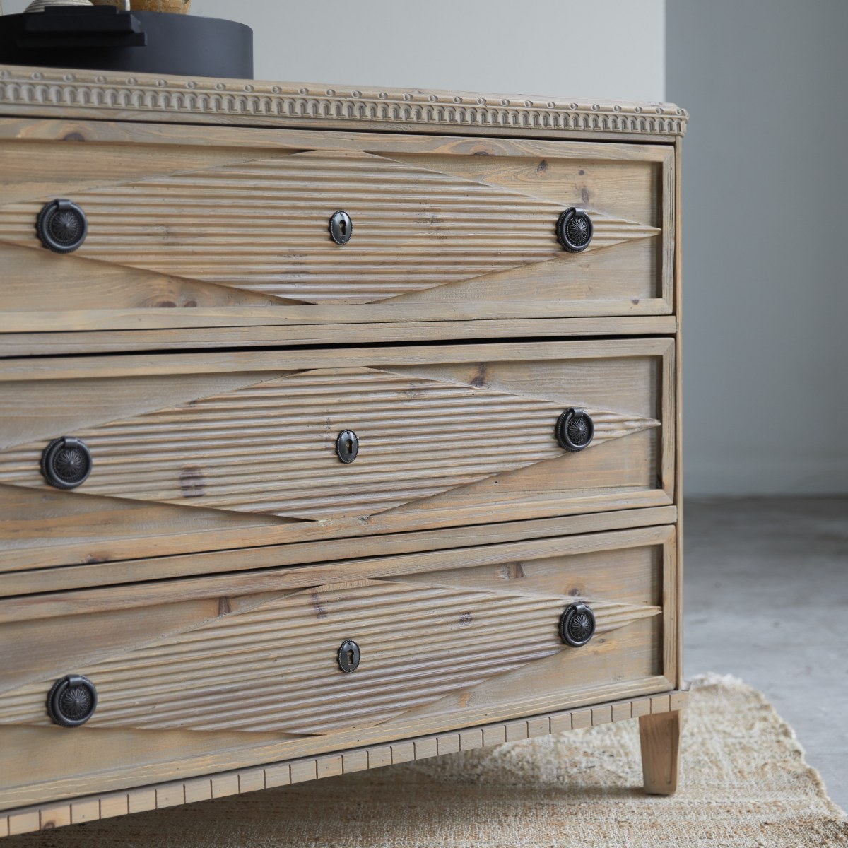 Commode en Pin massif, EMILY naturel, TIKAMOON