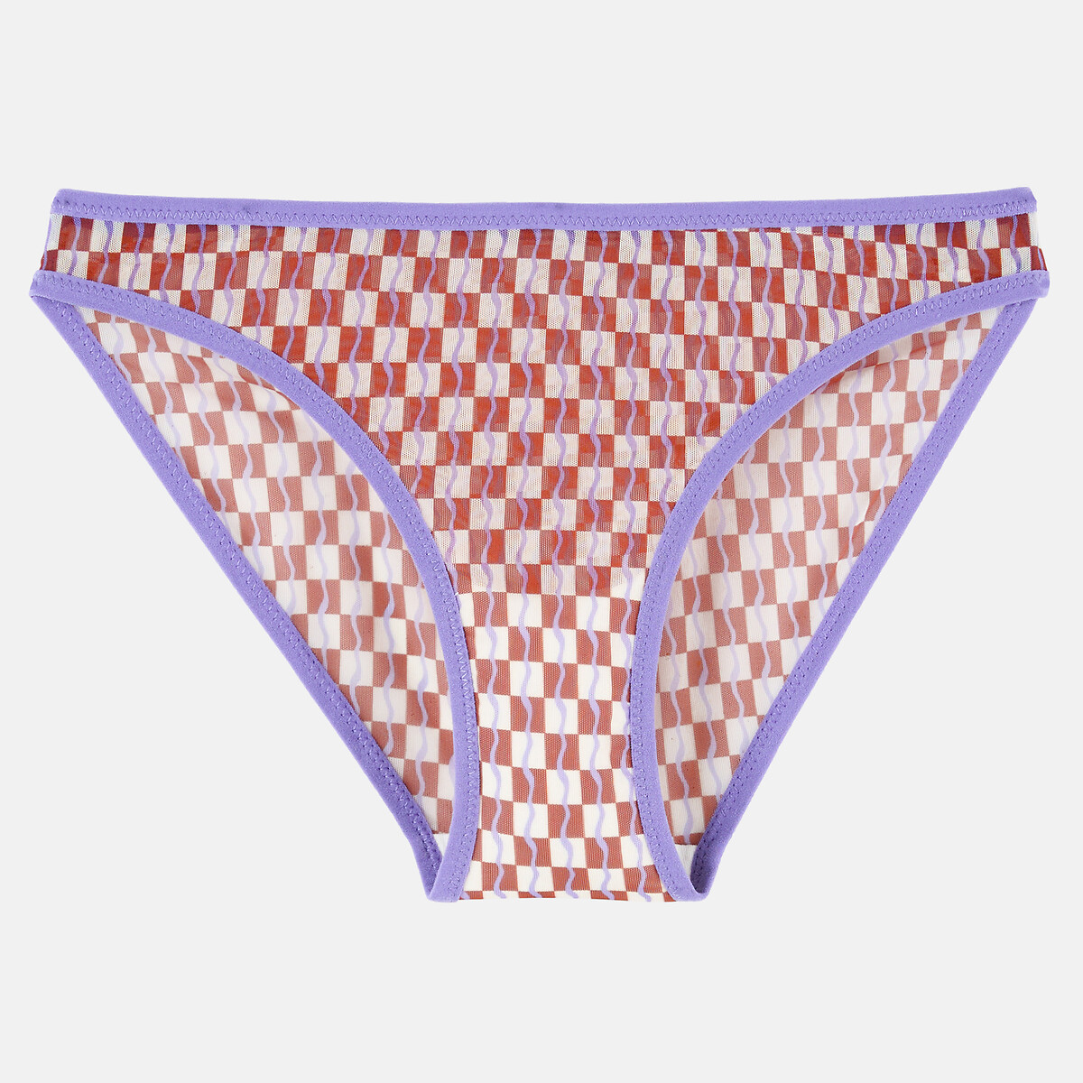 Cueca de tule, estampada estampado geométrico, LA REDOUTE COLLECTIONS