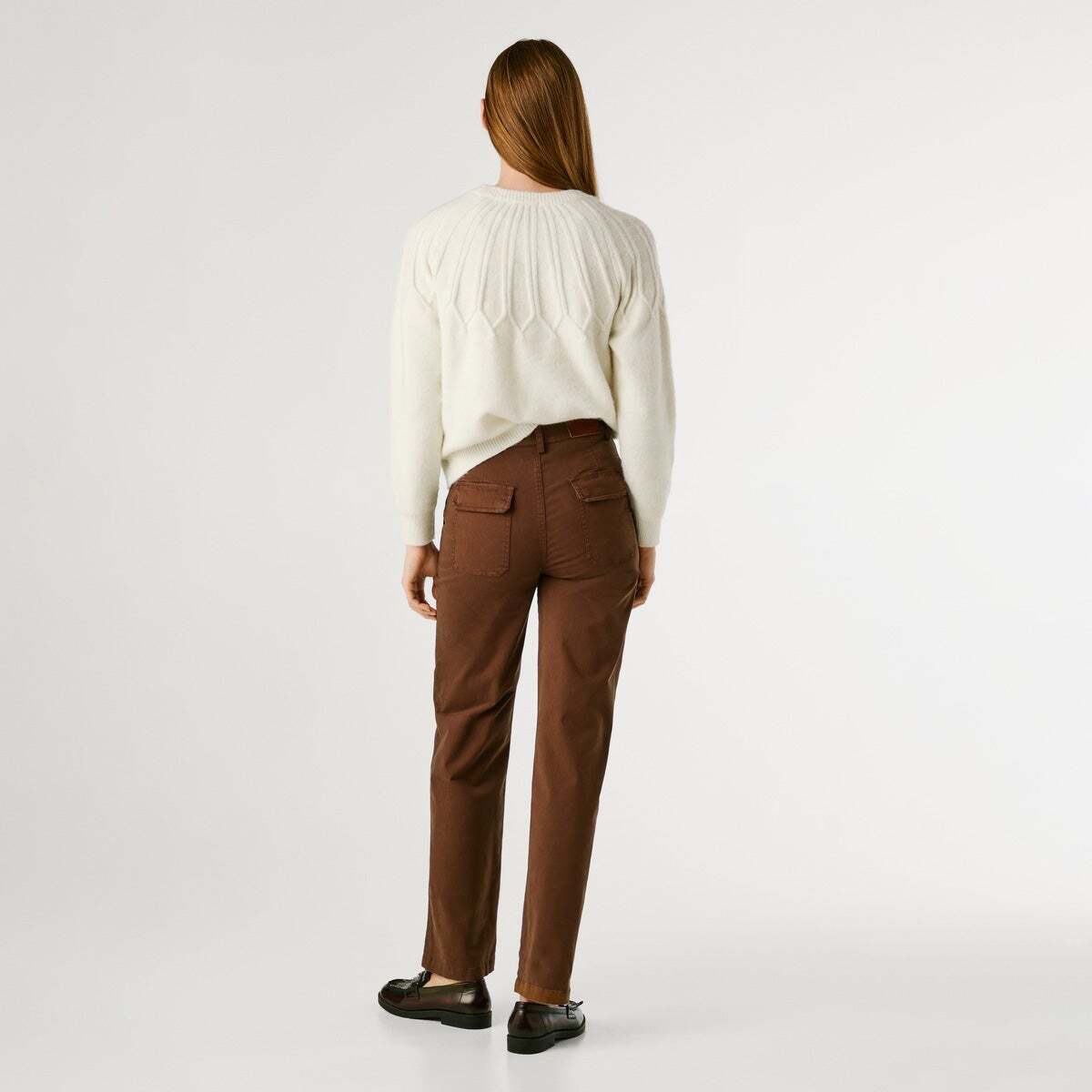 Pantalon Élastique Coupe Décontractée brun chocolat, PEPE JEANS