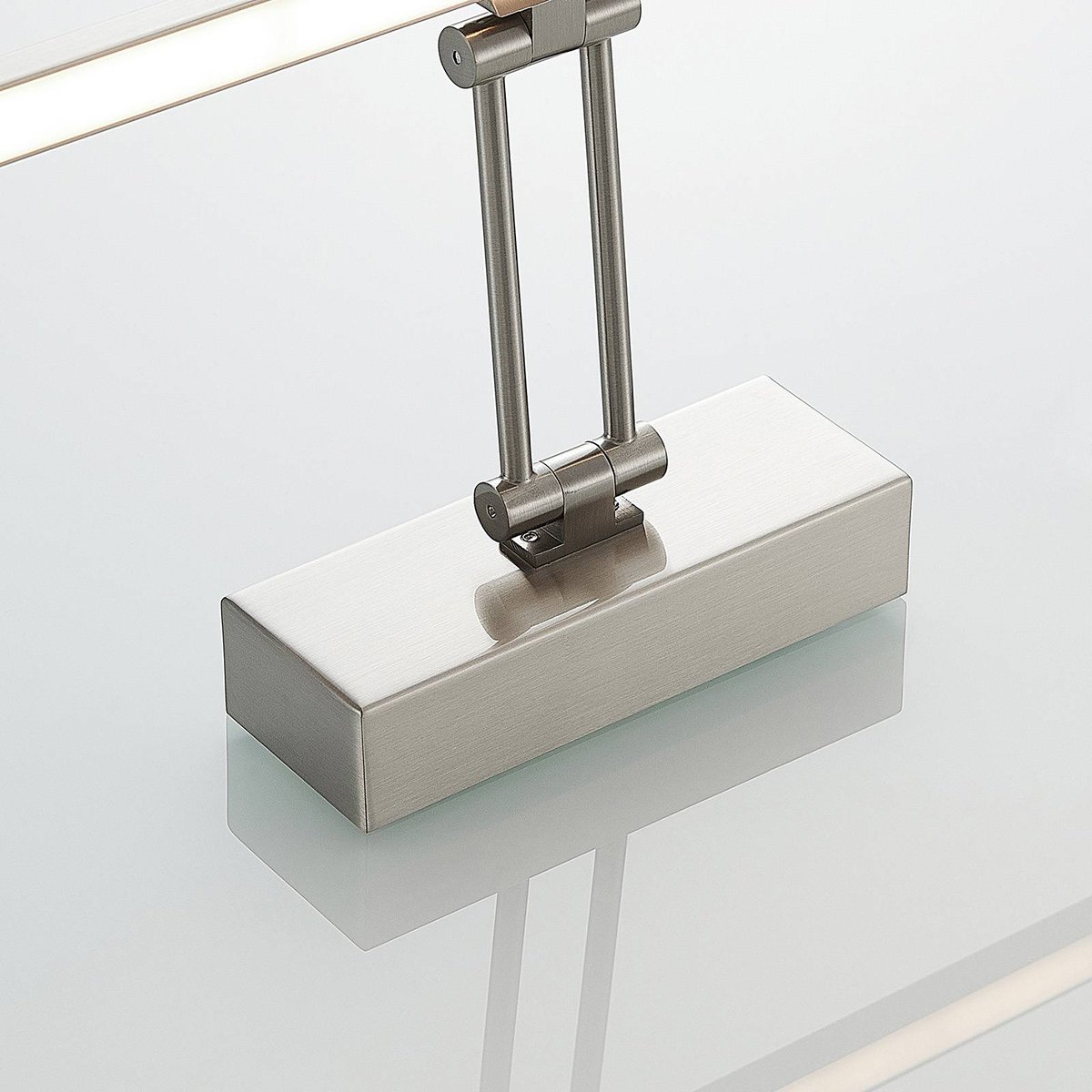 Applique en métal moderneLED, Thibaud nickel mat, LUCANDE