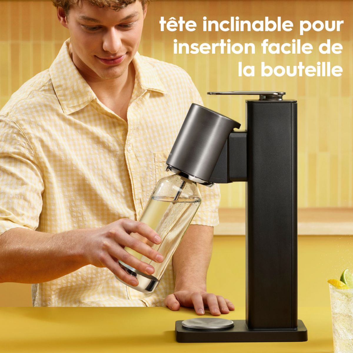 Machine à soda Machine FRESH PLUS Noire couleur unique, SODASTREAM