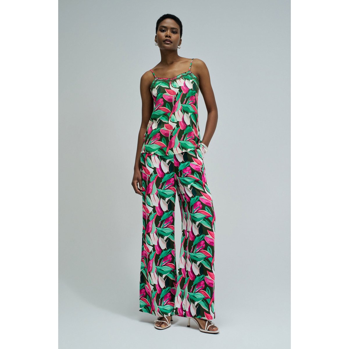 TOP AVEC MOTIF FLORAL rouge, SALSA JEANS