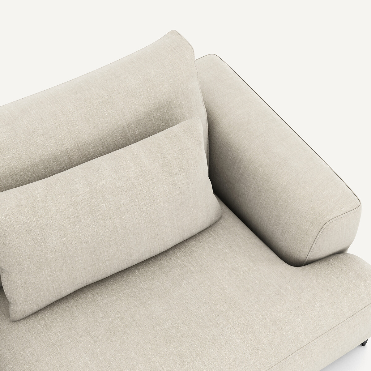 Canapé 4P convertible coton lin, Marsile beige, AM.PM