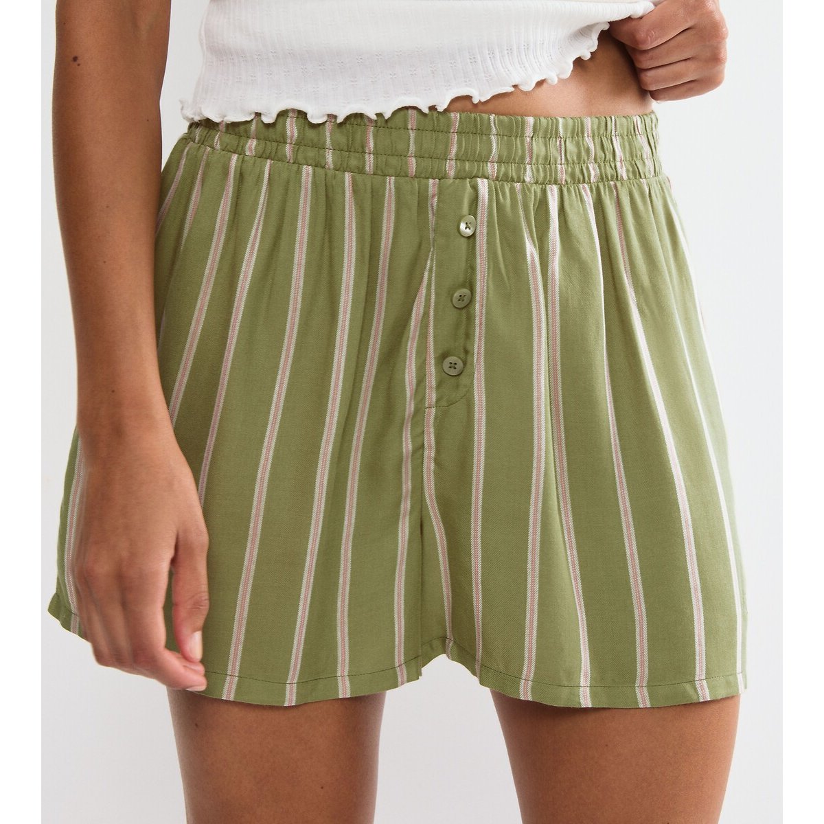 Shorts a rayas MIX & MATCH verde rayas, TRIUMPH