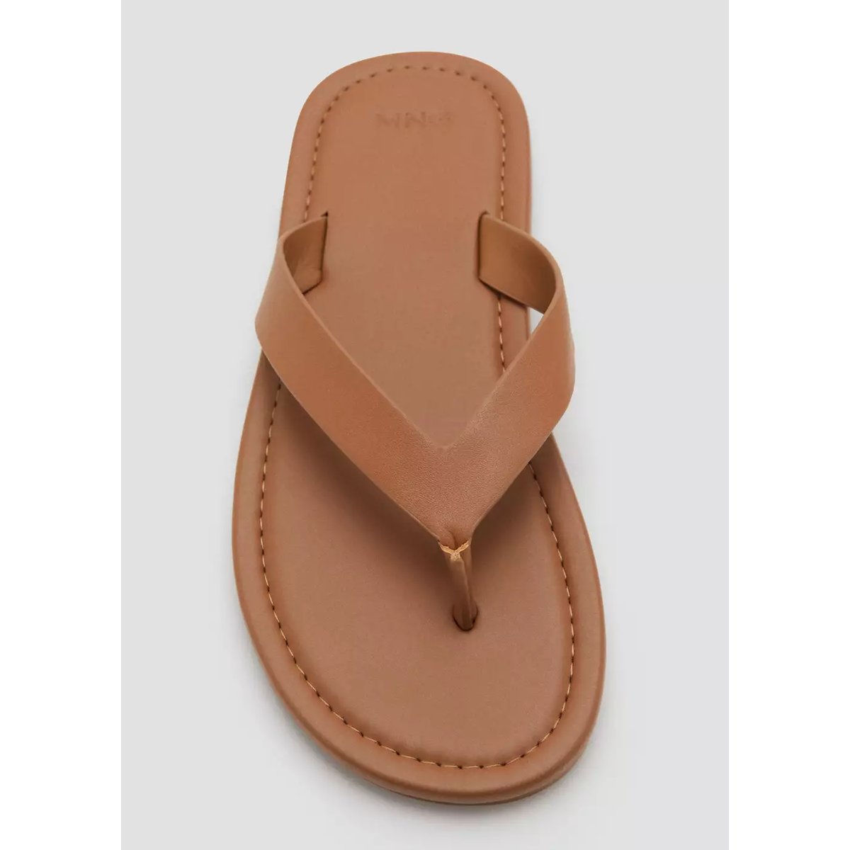 Sandales à lanières cuir marron moyen, MANGO MAN