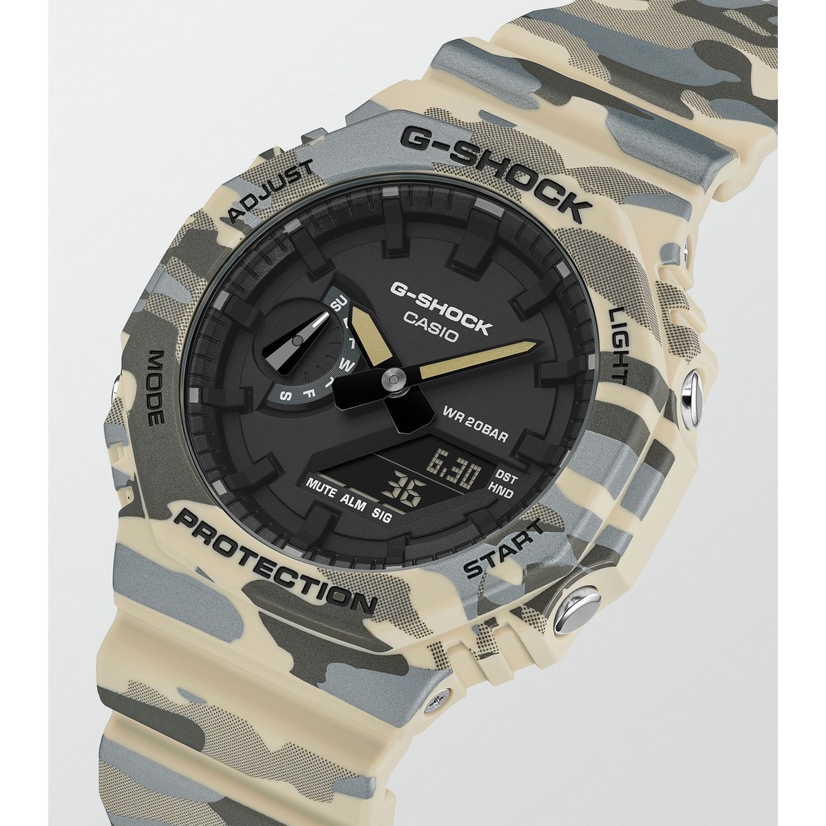 Montre Analogique Digital CASIO G-SHOCK beige noir beige, G-SHOCK