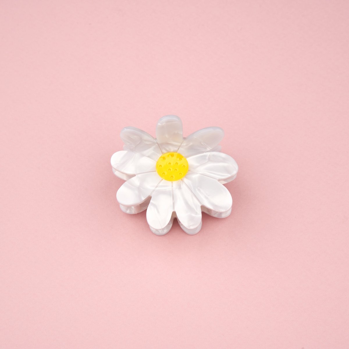 Pince à cheveux PÂQUERETTE blanc nacré, COUCOU SUZETTE