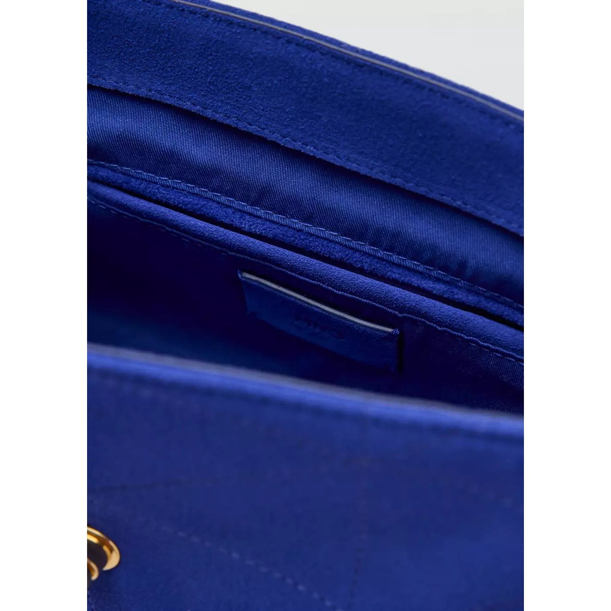 Petit sac à main en cuir à chaîne bleu électrique, MANGO