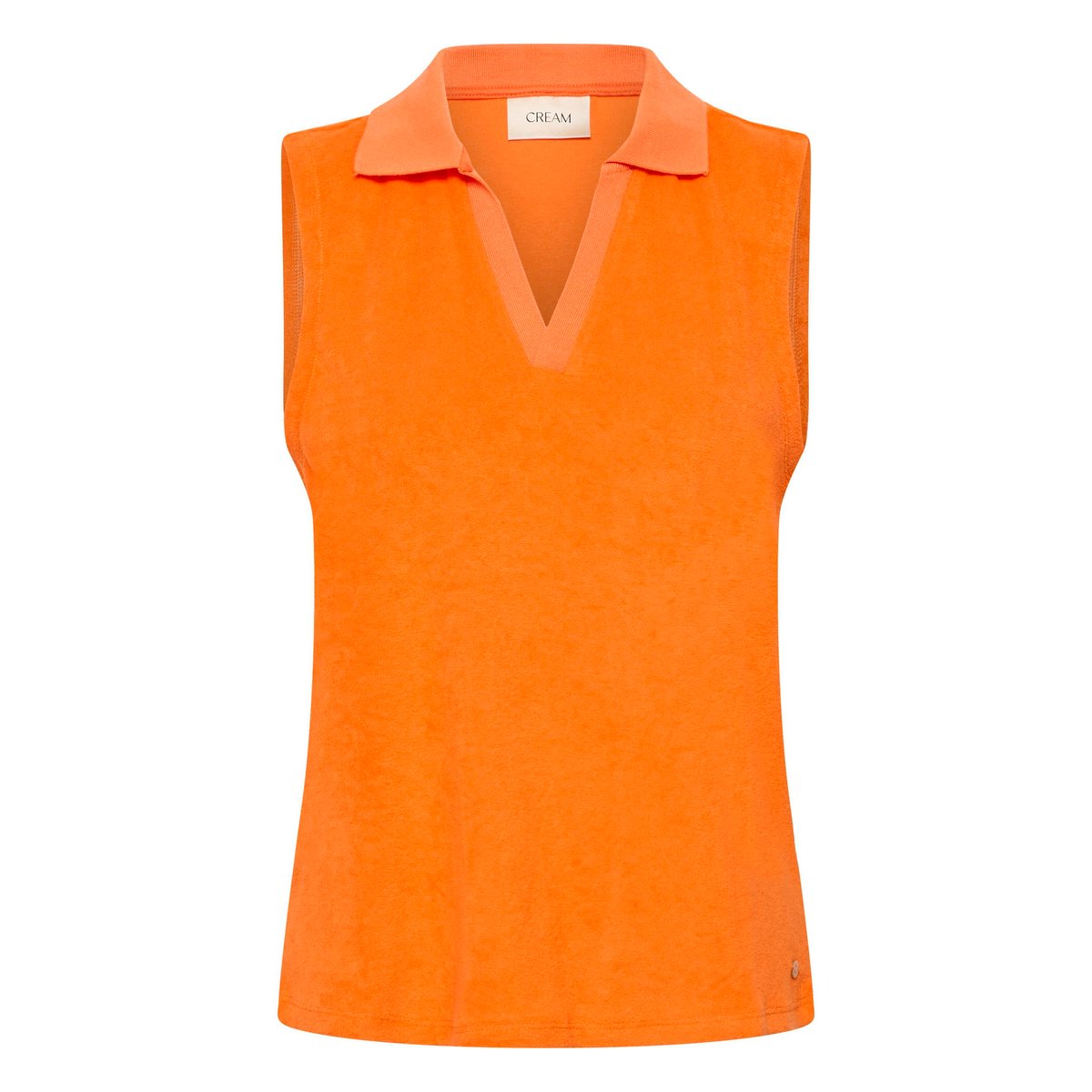 Chemise polo orange celosia orange, CREAM