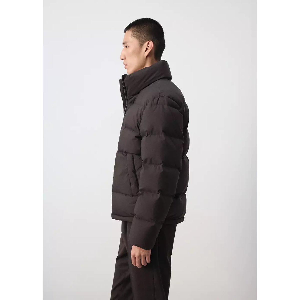 Anorak en duvet 80 % plume, 20 % déperlant chocolat, MANGO MAN