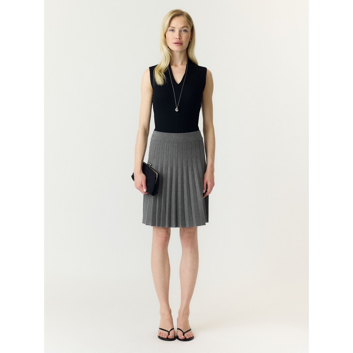 Jupe gris - medium grey melange1, YAS