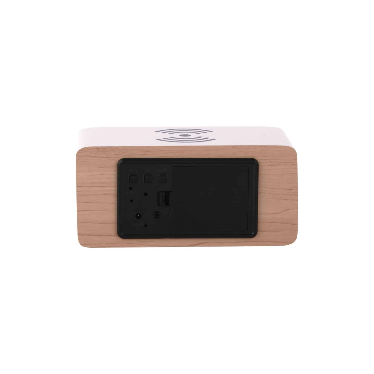 Réveil MDF BLOCK blanc, KARLSSON