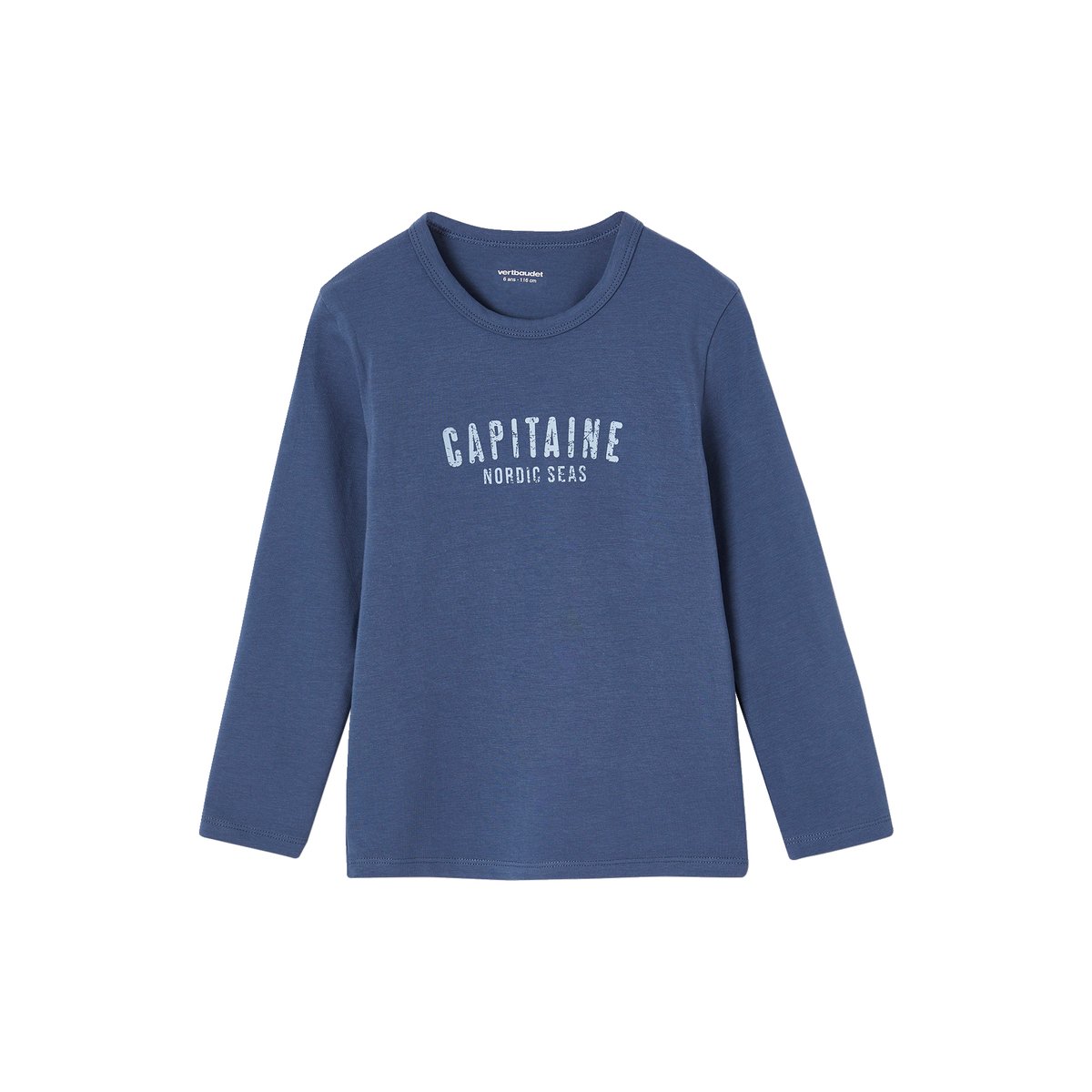 lot de 3 tee-shirts "Baleine" manches longues bleu ciel, VERTBAUDET