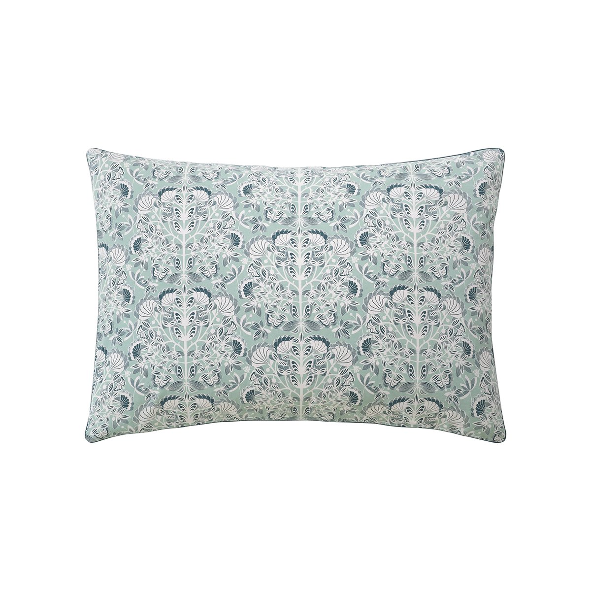 Taie d'oreiller imprimée en percale de coton, IMPÉRIAL bleu, ESSIX