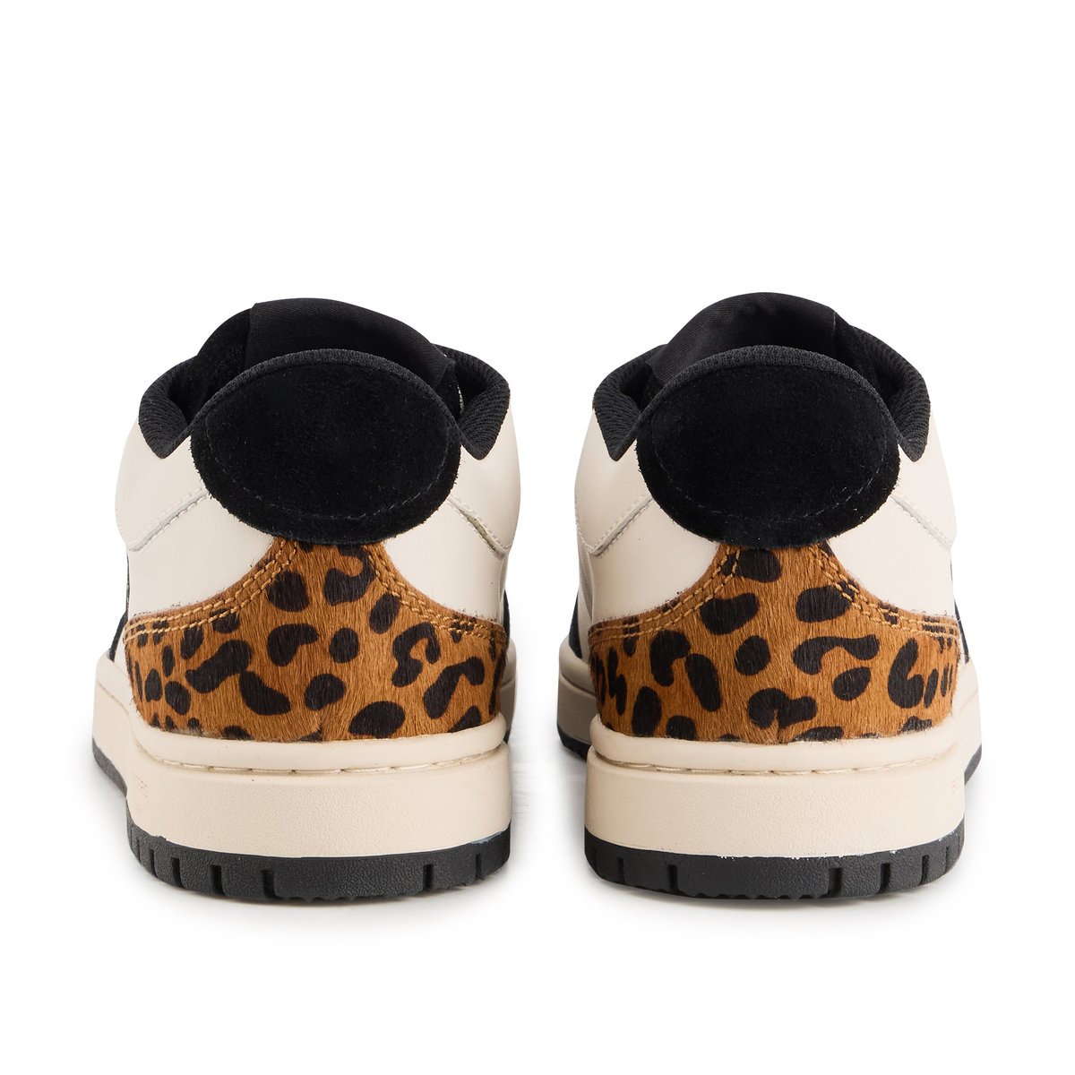 Baskets En Cuir Serena  Leopard beige, BONS BAISERS