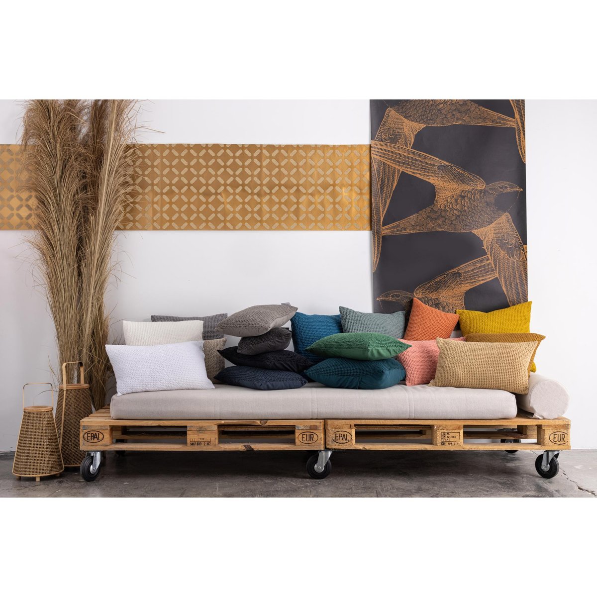 Coussin Maia carbone, VIVARAISE
