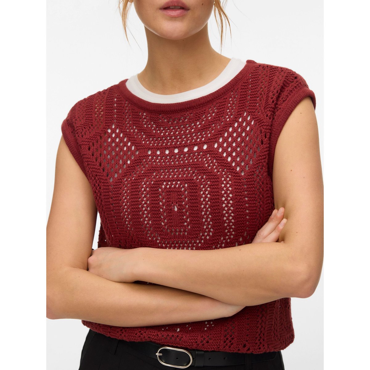 Top russet brown, VERO MODA