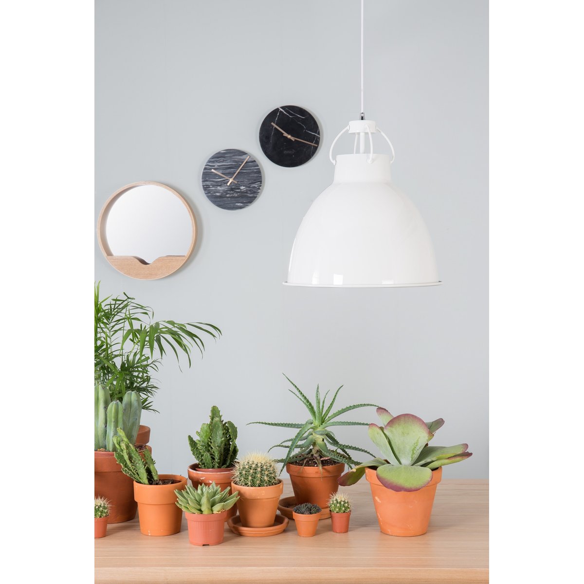 Horloge design MARBRE TIME noir, ZUIVER