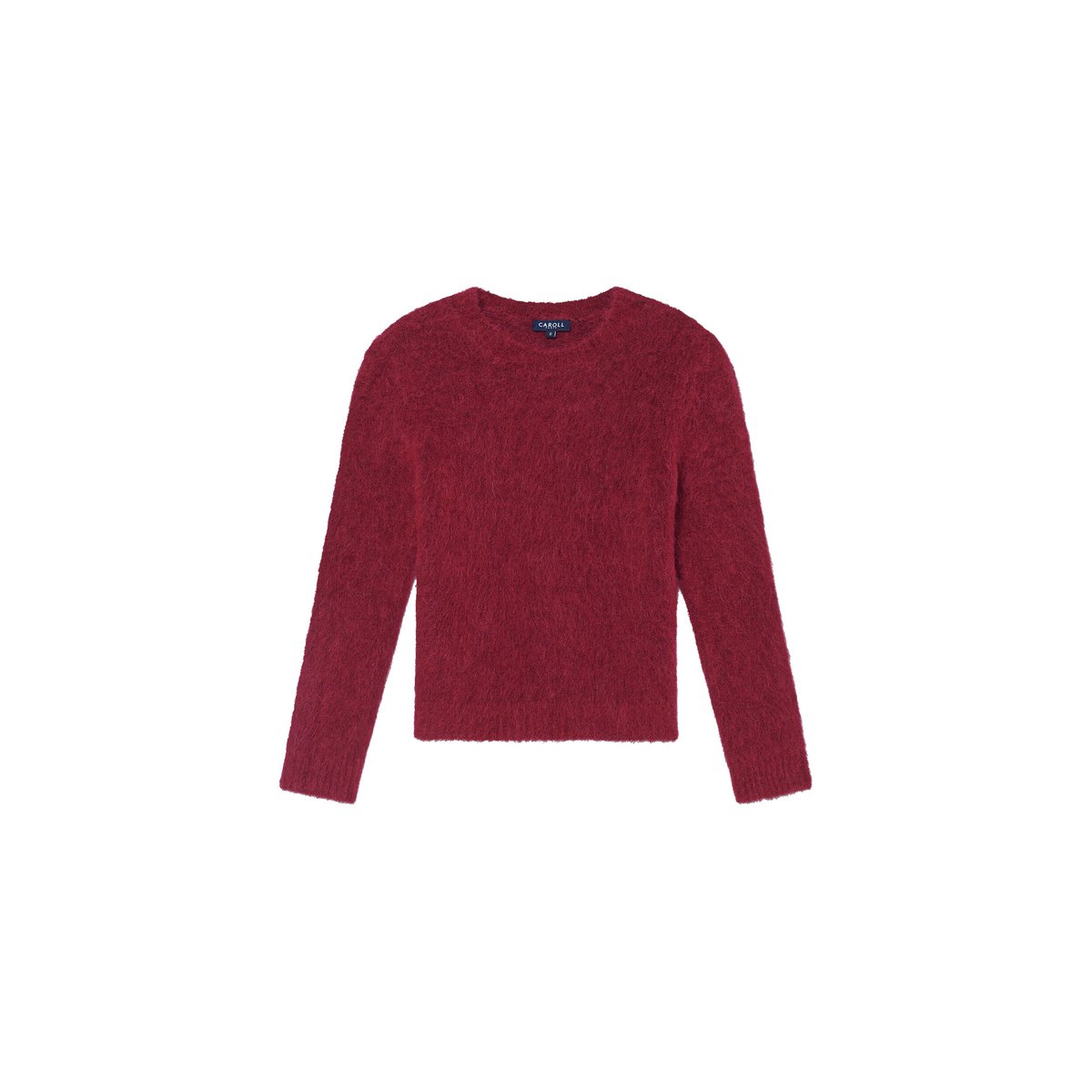 Pull droit col rond alpaga MTAYLOR bordeaux, CAROLL