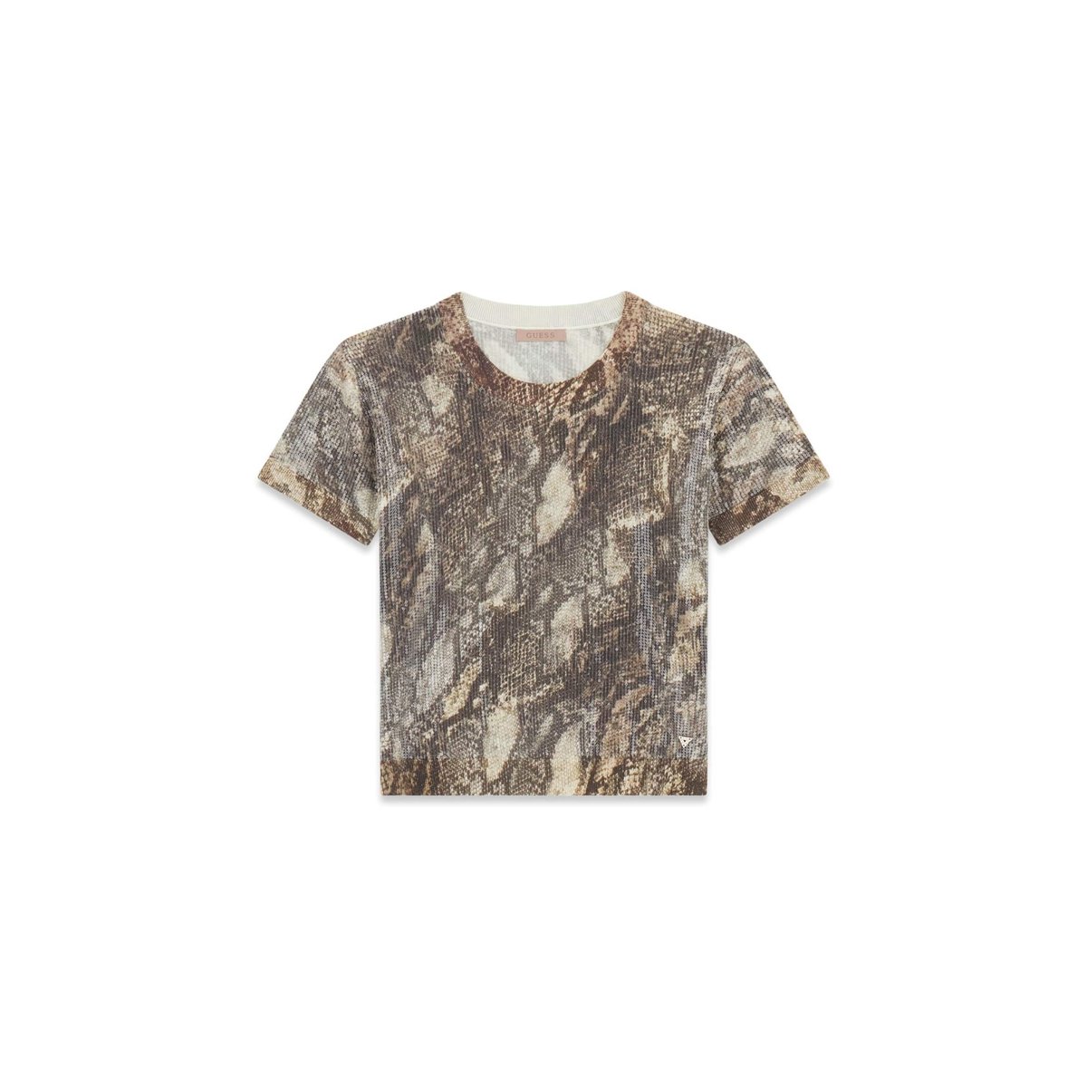 Pull Crop Sequins animalier, GUESS
