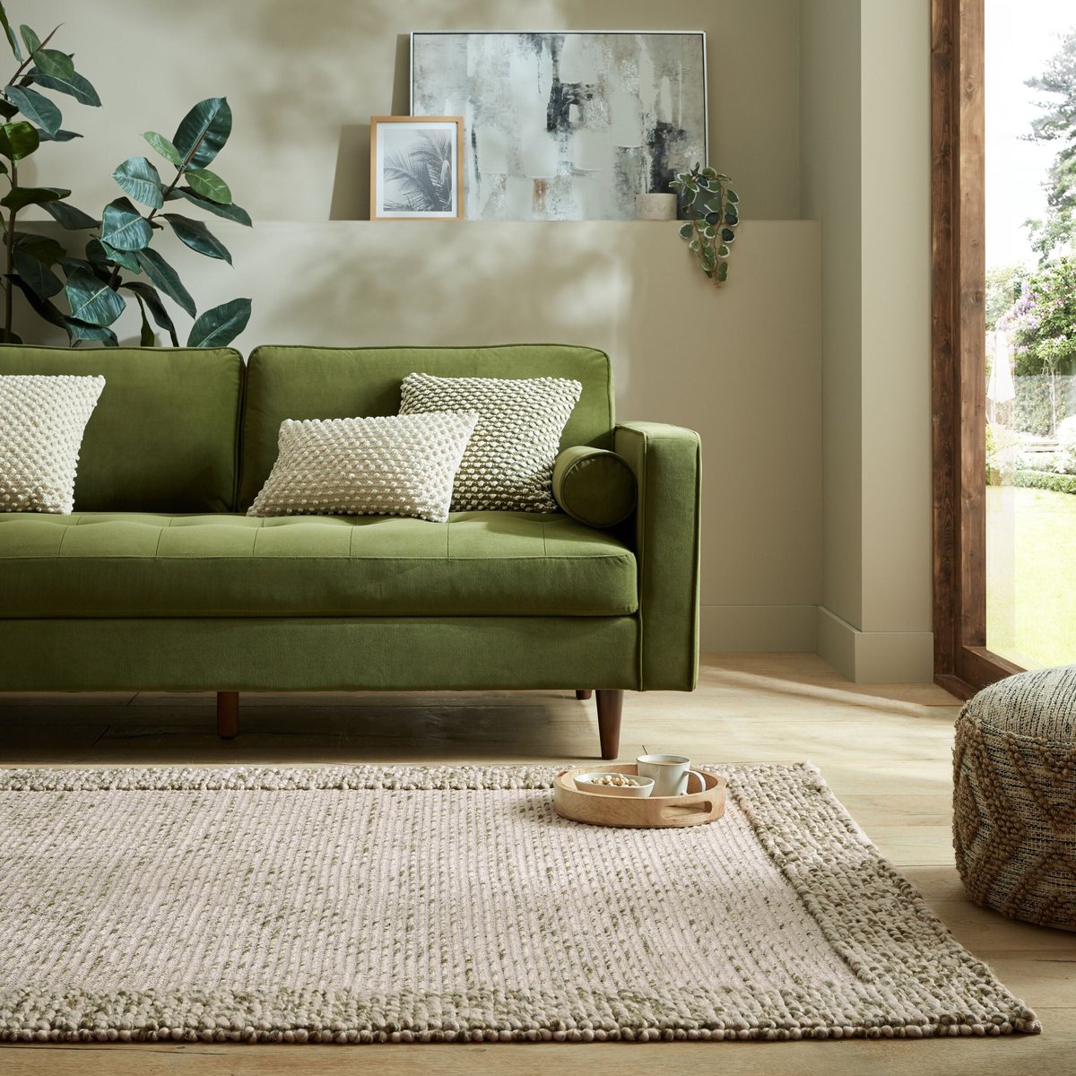Tapis en laine BUBBLE vert, FLAIR RUGS
