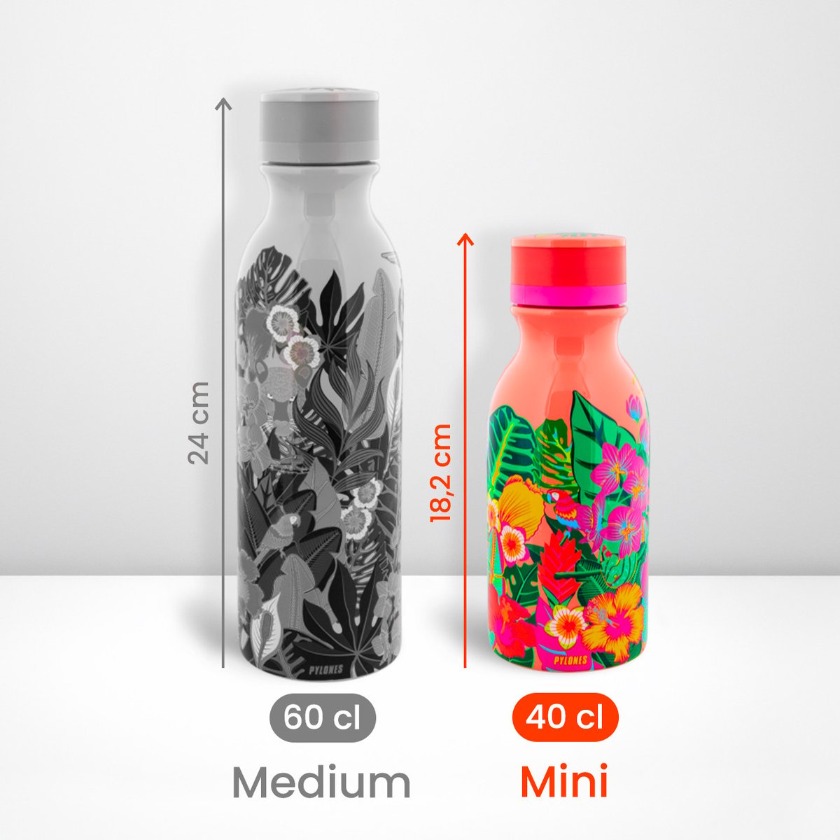 Bouteille isotherme 40 cl Mini Keep Cool Bottle tropical, PYLONES