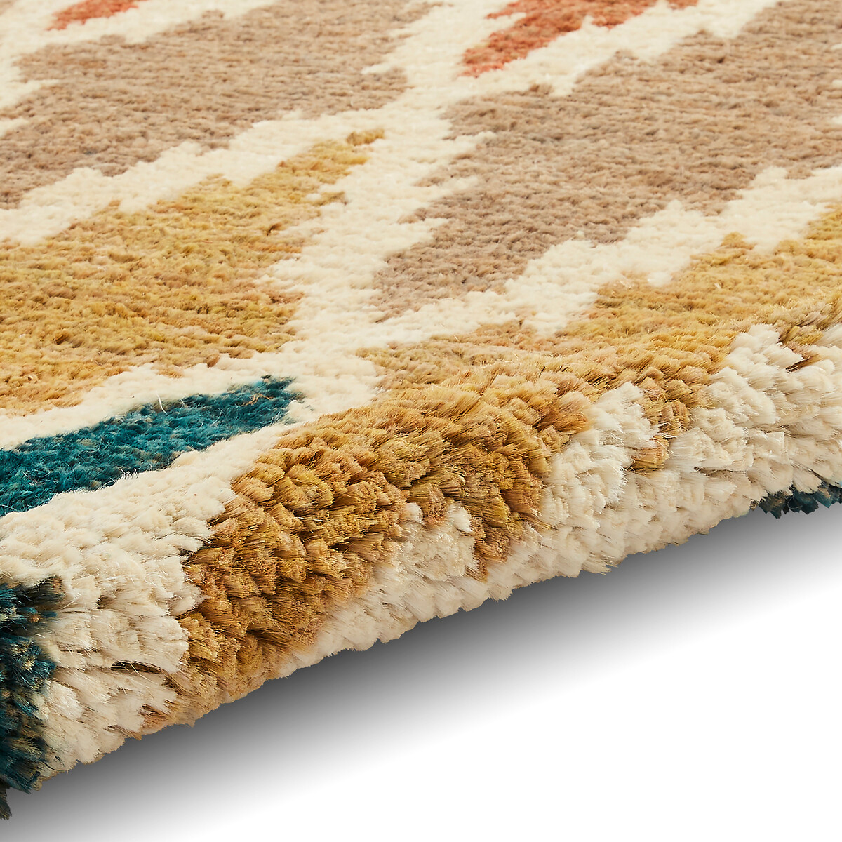 Hand Knotted Rug in 100% Hemp multi-coloured, ÉDITÉ