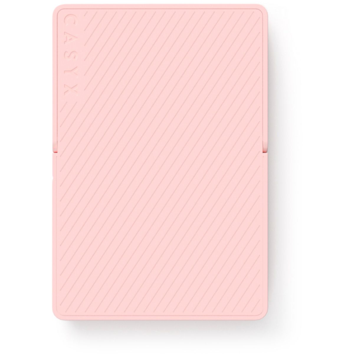 Batterie externe 5000 mAh Qi2 MagSafe avec bequille rose couleur unique, CASYX