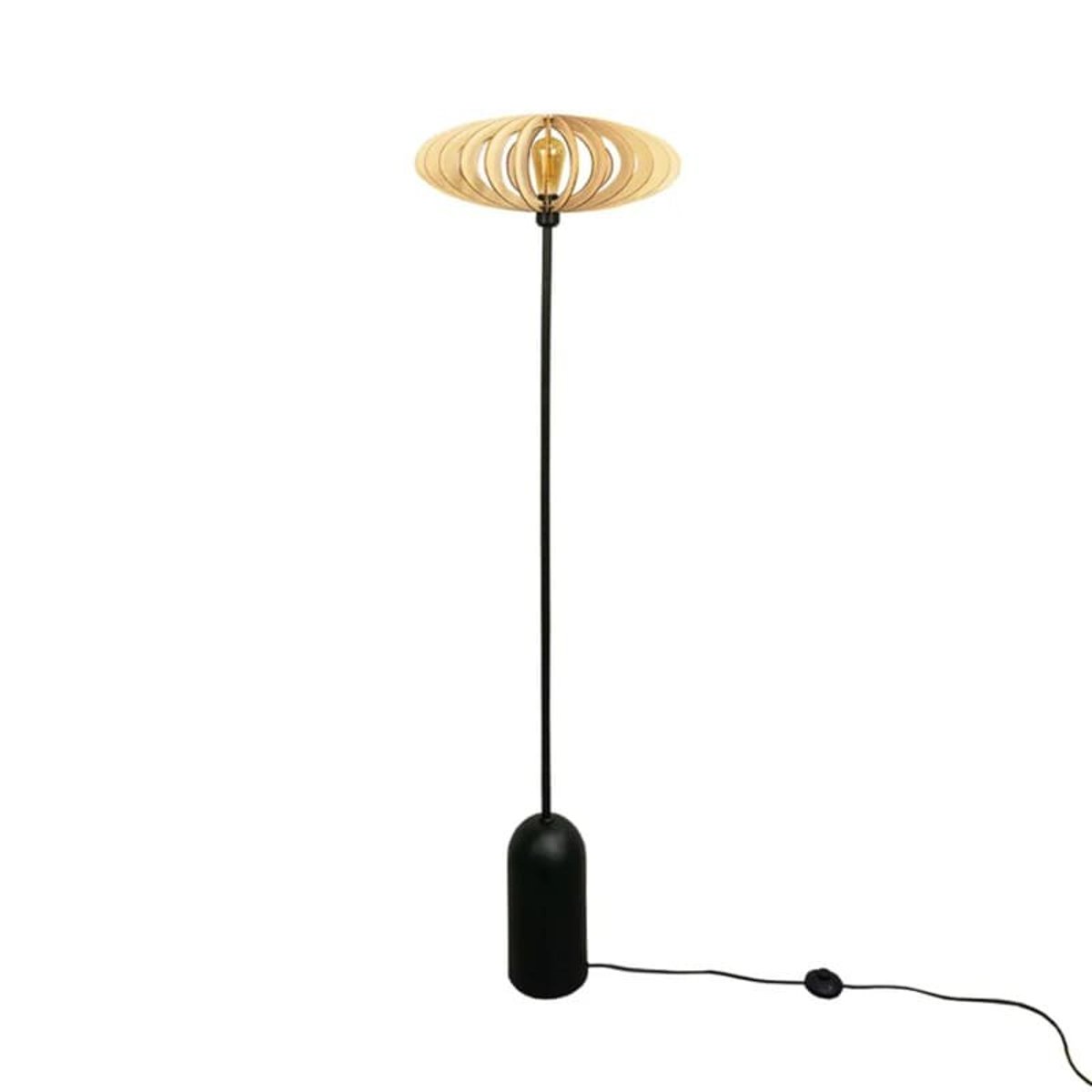 Lampadaire en bois de peuplier MINI NEO bois clair, ATELIER LOUPIOTE