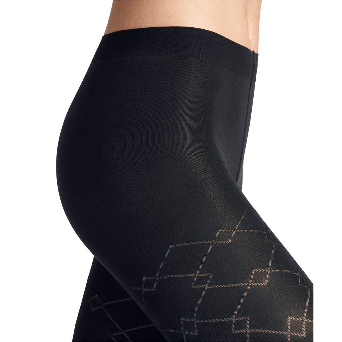 Collant Check Mate 60 Semi-opaque bleu, FALKE