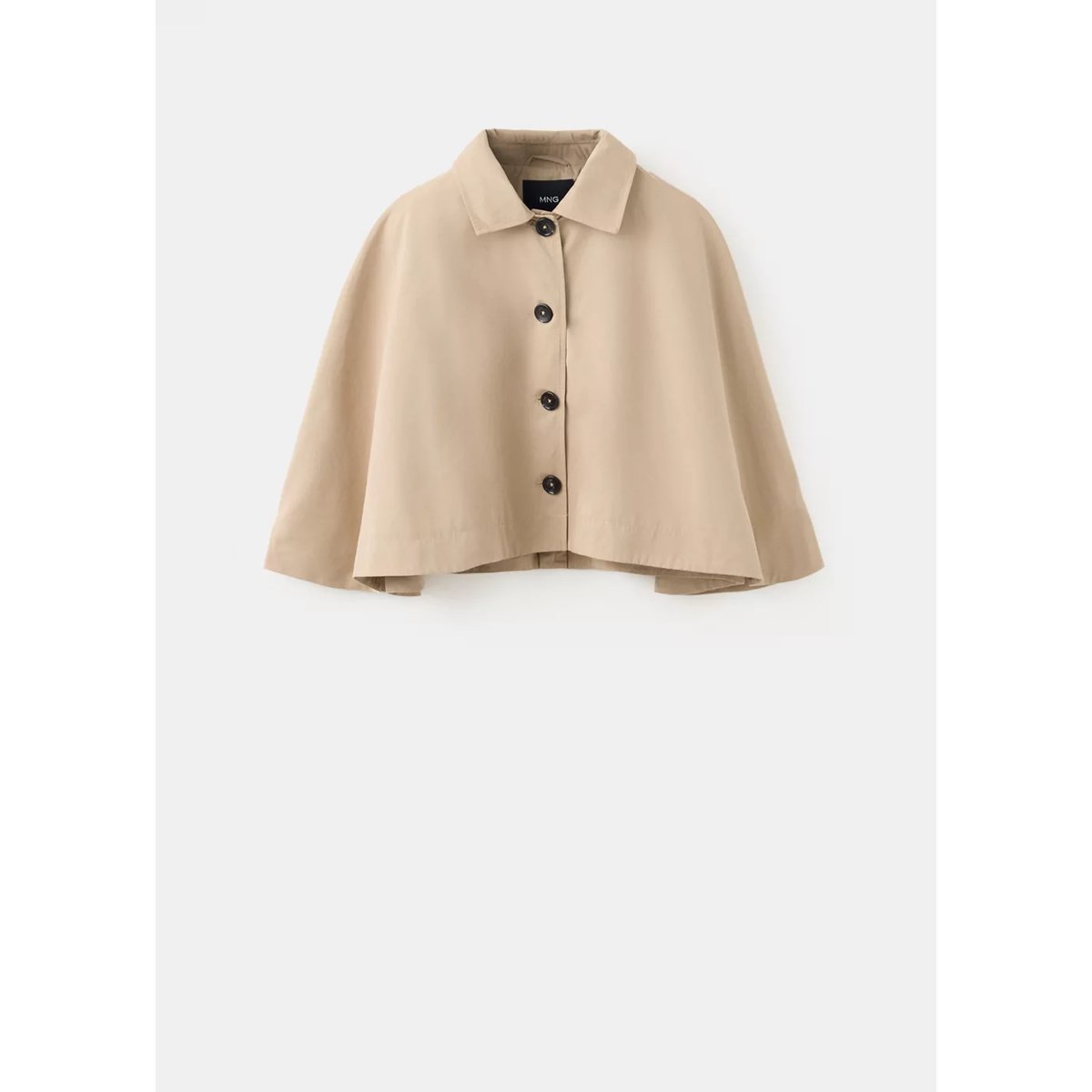 Trench cape boutons beige, MANGO TEEN