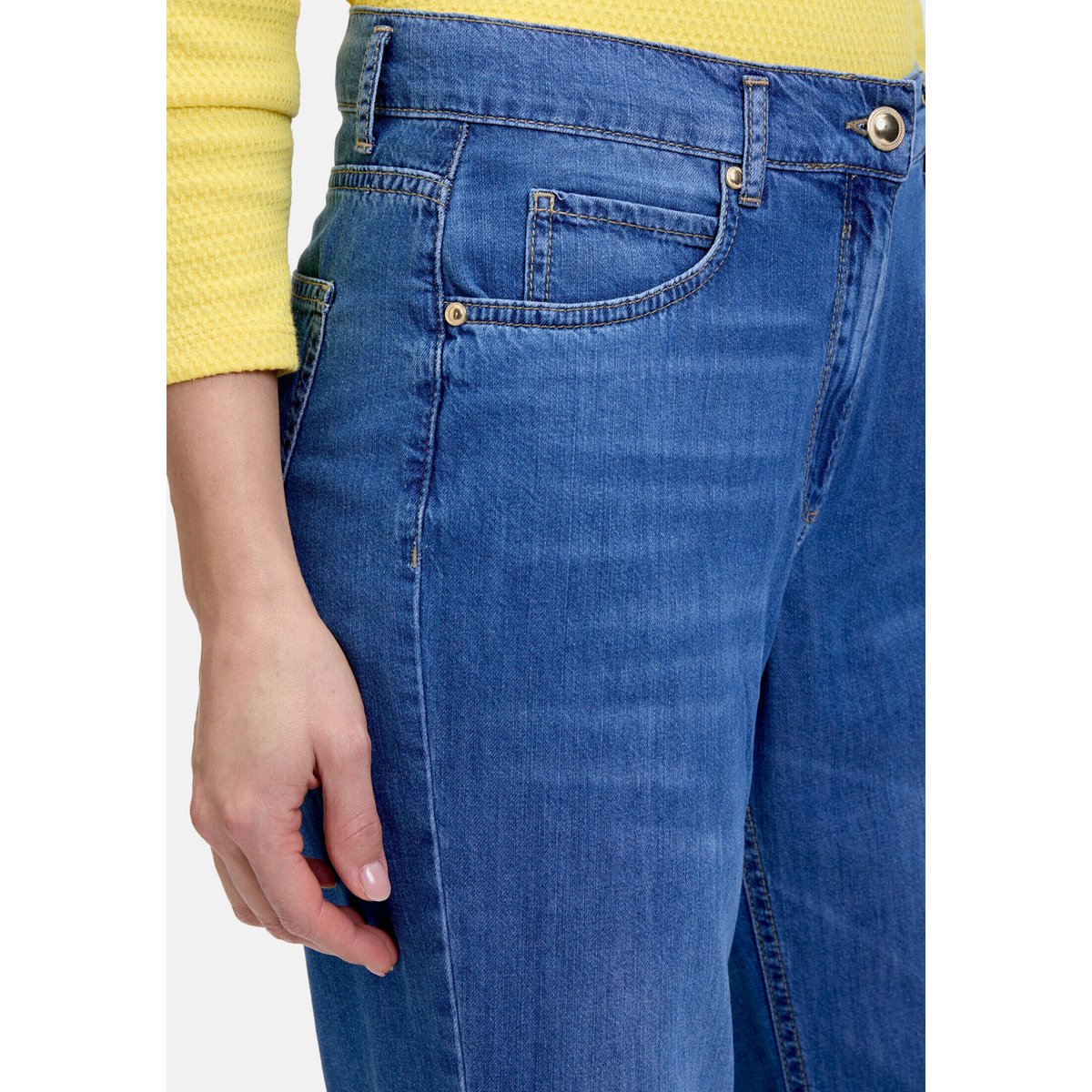 Pantalon casual à effet délavé bleu, BETTY BARCLAY