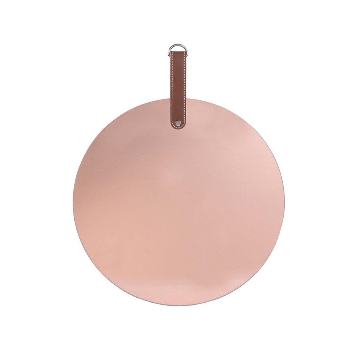 Miroir Cuivre Rose Avec Anse Rond rose, DECORATIE