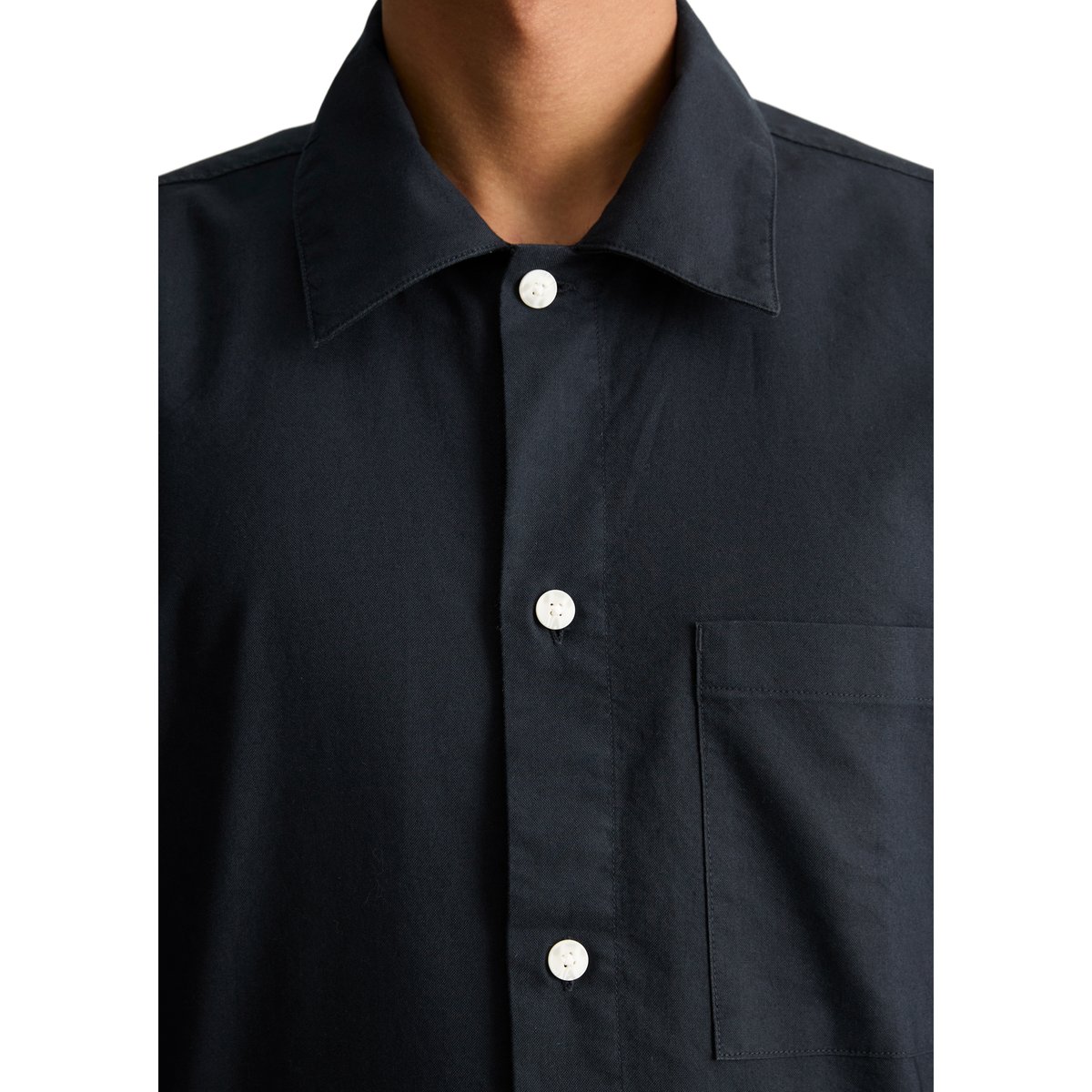 Chemise Oxford ample en coton bio bleu, MARC O’POLO DENIM