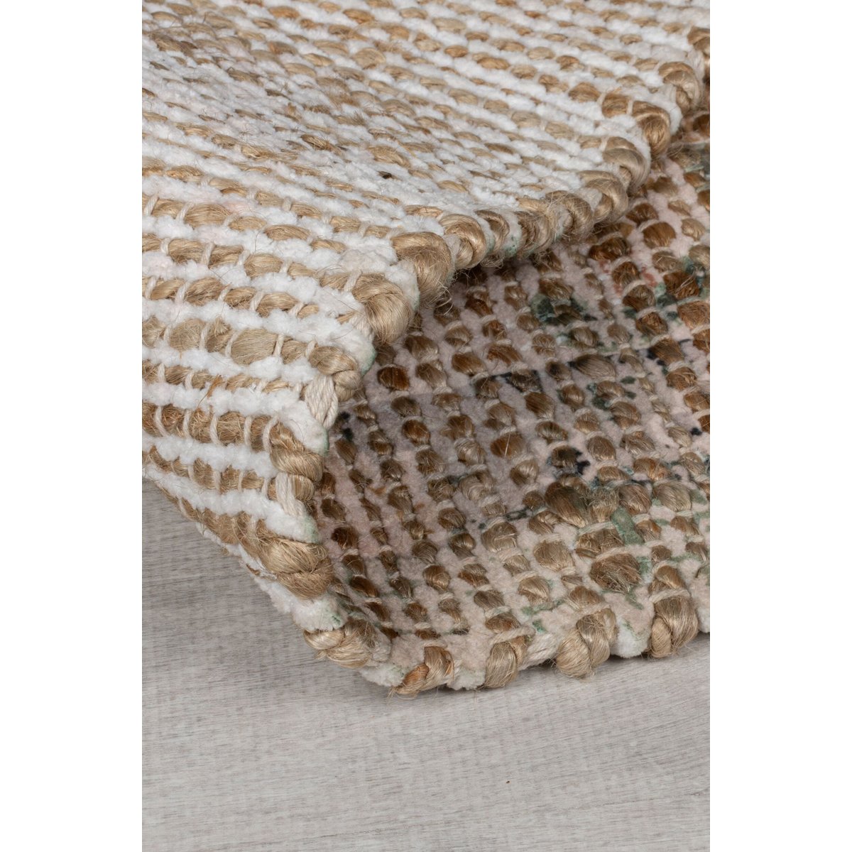 Tapis vintage en jute SELENA vert, FLAIR RUGS