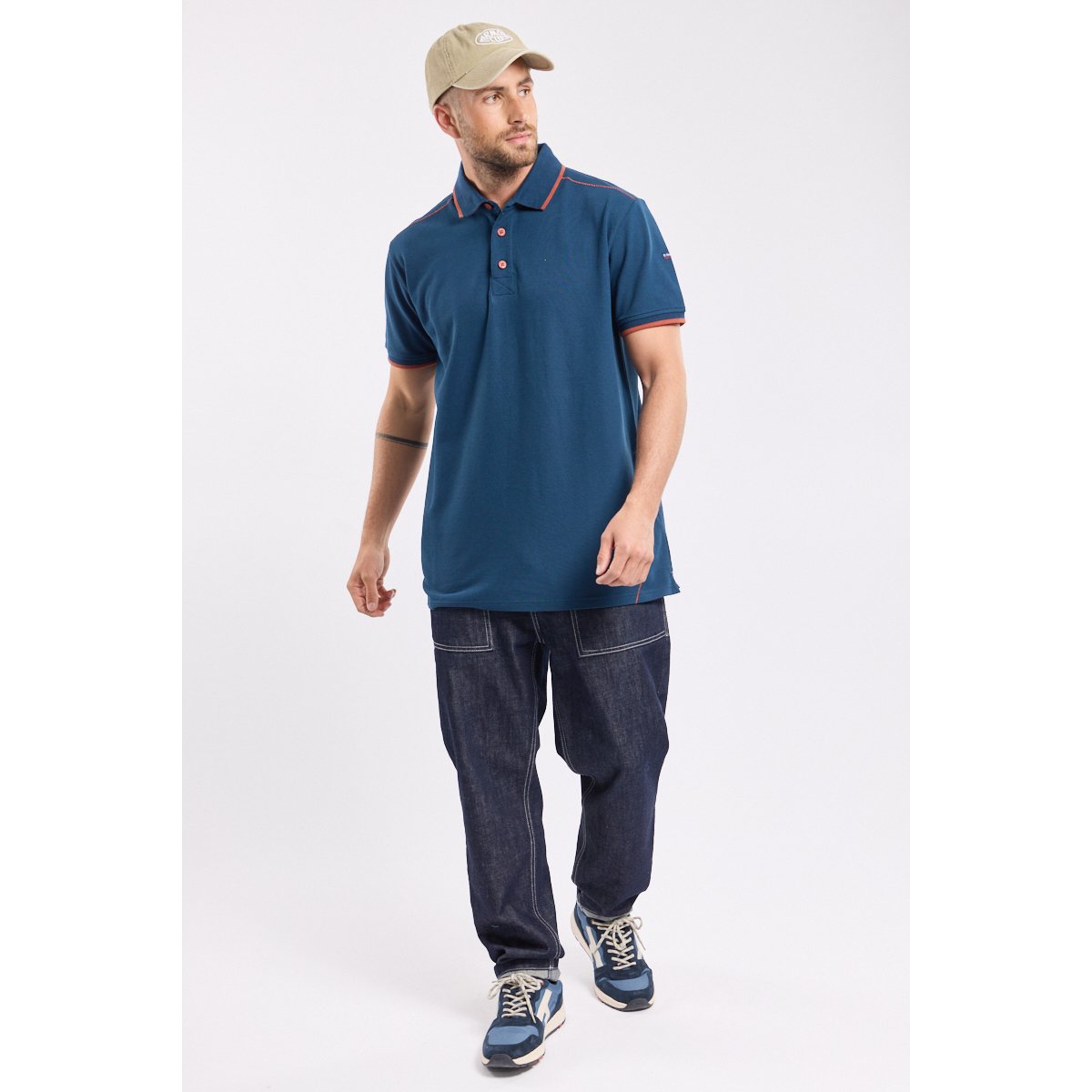 Polo manches courtes en coton scozia, ARMOR-LUX
