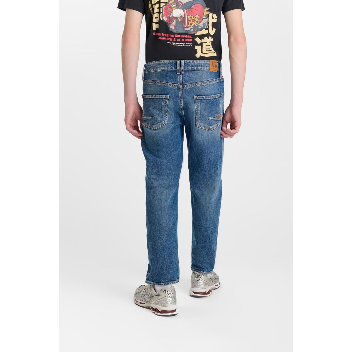 Jeans droite SWANN, longueur 34 blue, LE TEMPS DES CERISES