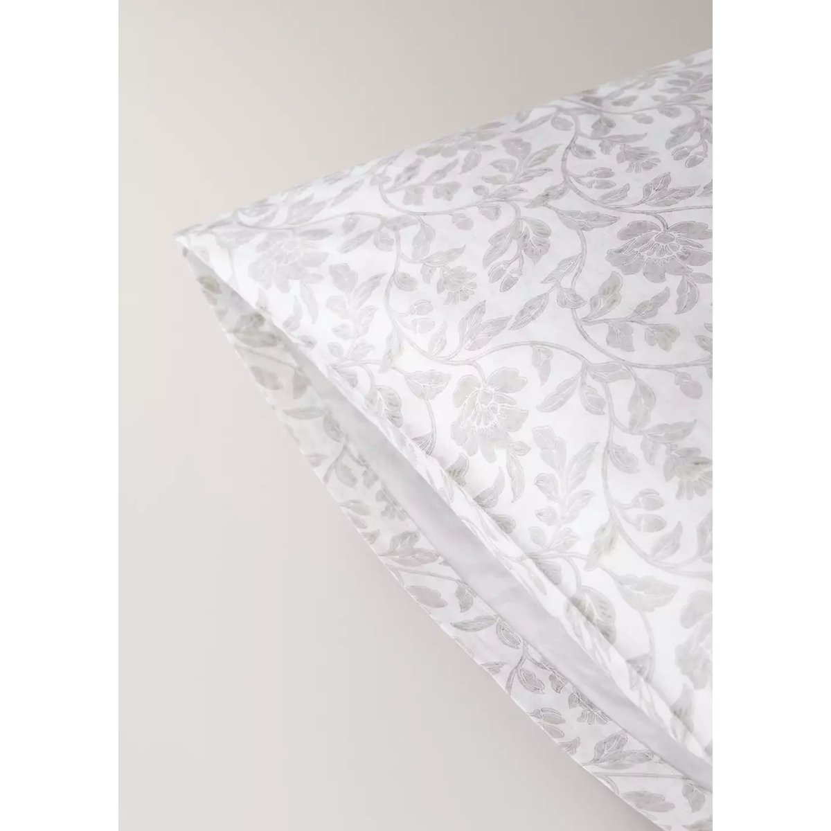 Lot de 2 taies d’oreiller en coton à fleurs 50 × 75 cm écru, MANGO HOME