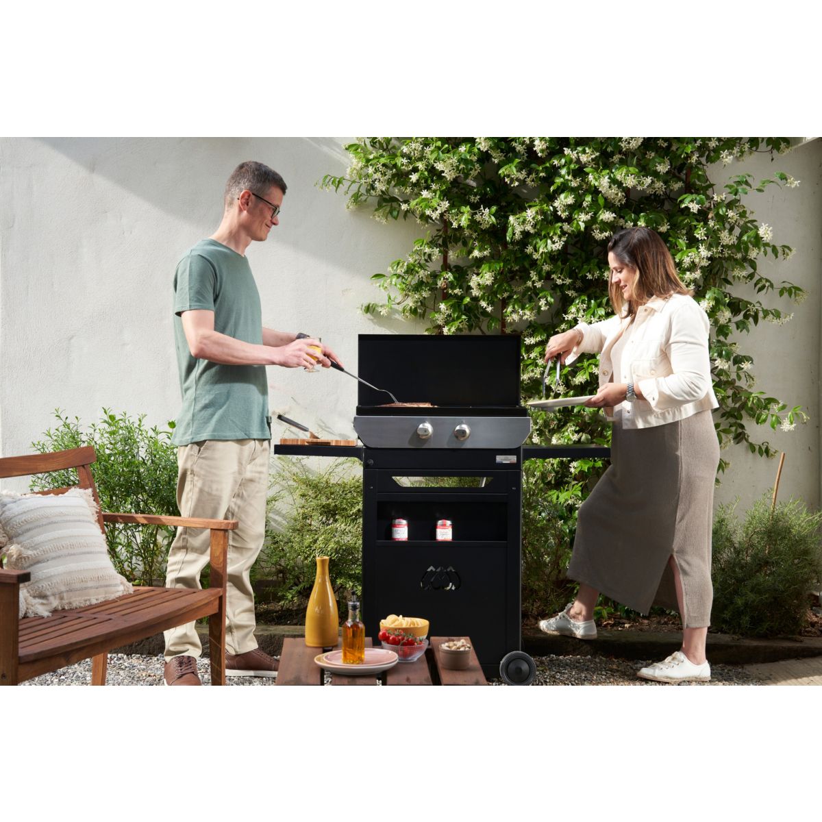 Plancha gaz ORIGINALE GAZ 260 DUO PLOG260DV2 noir, LE MARQUIER