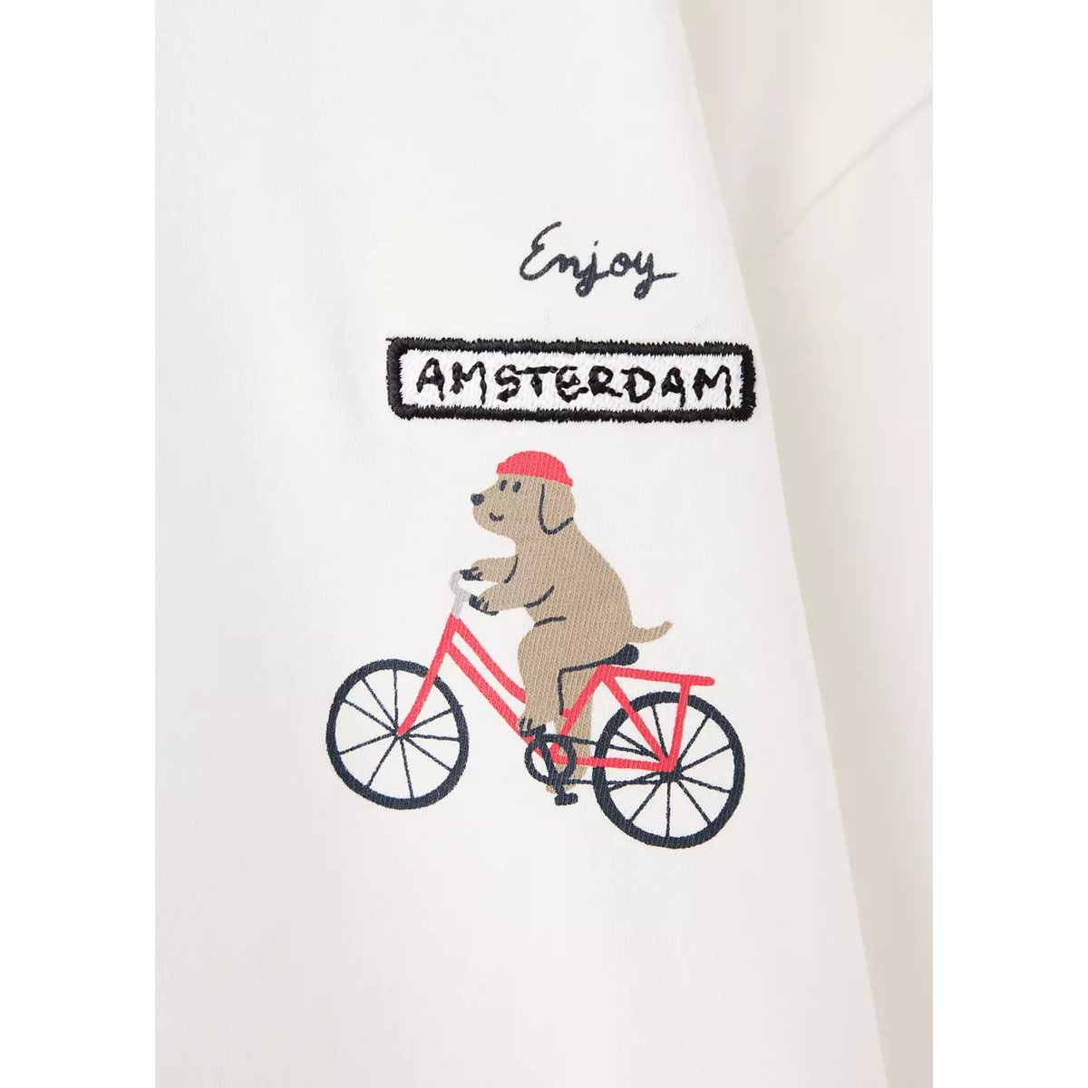 T-shirt coton broderies blanc cassé, MANGO BABY